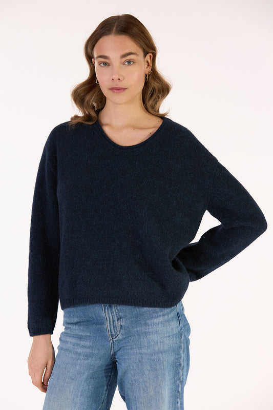 JULIETTE OVAL NECK SWEATER
