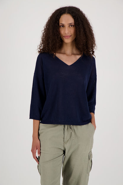 ELKE - ELKE - V NECK  SWEATER