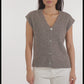 ISABEL - SLEEVELESS CARDIGAN